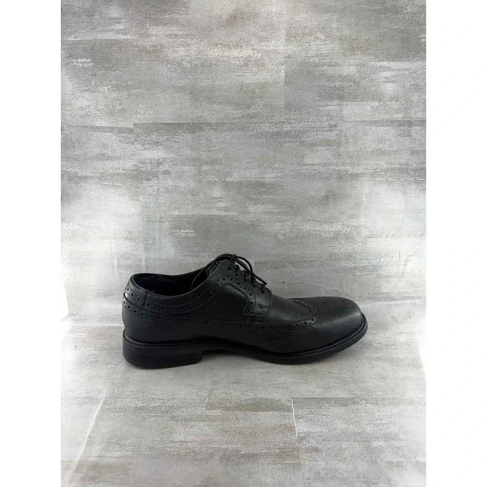 Rockport Men Black Leather Wingtip Oxford Shoes truTECH V80703 Size 9.5W